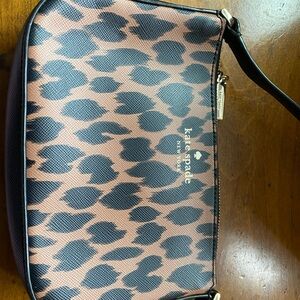 Kate Spade Black and Brown Leopard Shoulder Bag